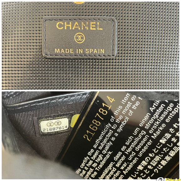 CHANEL Black Quilted large leather wallet with Gold Chain - Picture 7 of 14
